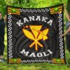 Kanaka Maoli Flag Polynesian Premium Quilt White  Love Style  Ah  J1  Quilt